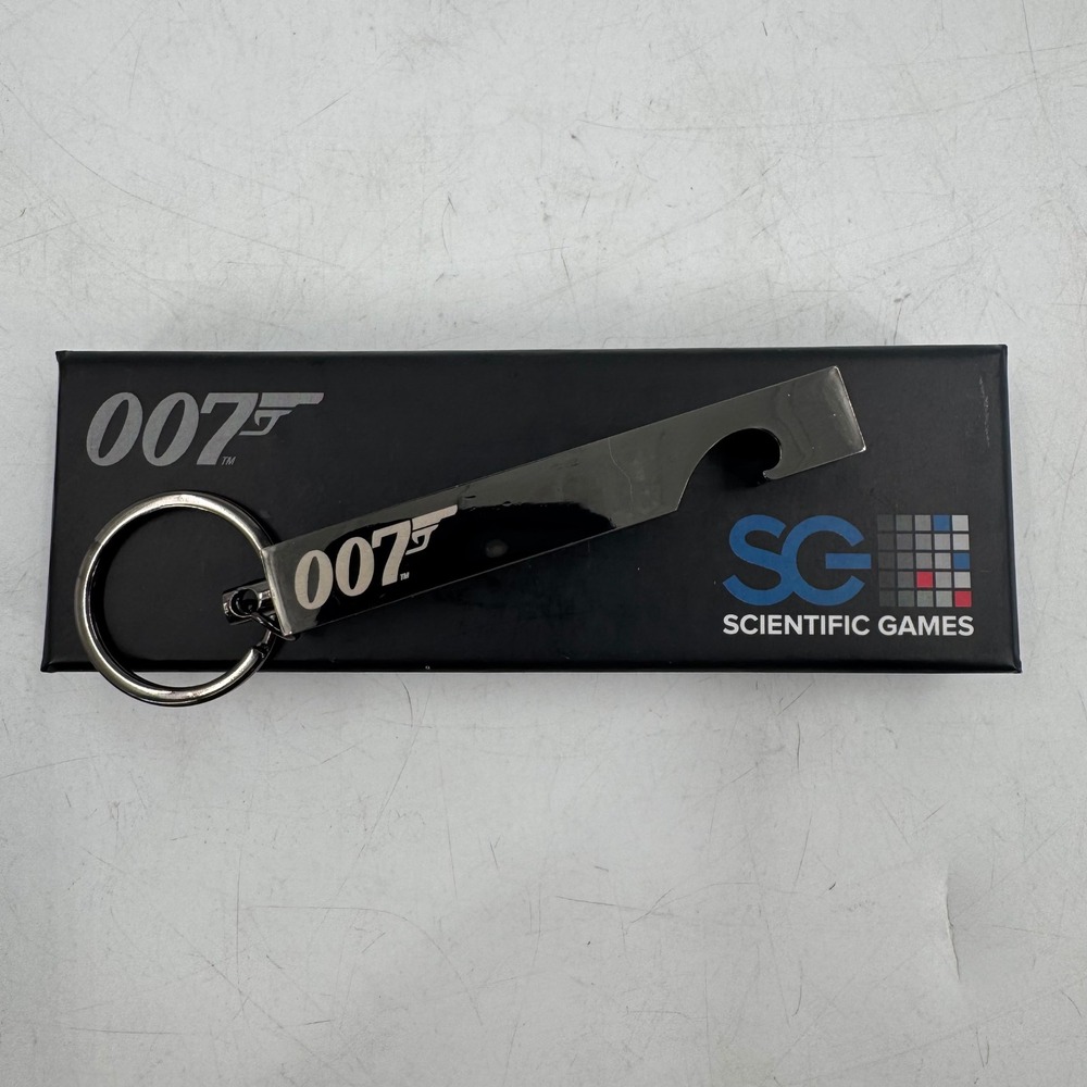 Rare James Bond 007 Scientific Games Bottle Opener Keychain 2018 Promo